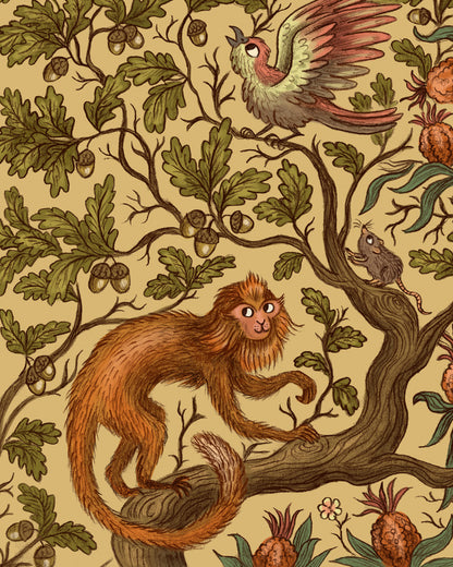 Monkeys in the Fruit Tree