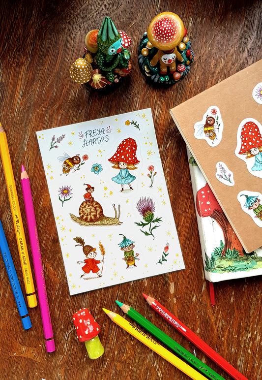 Flower Folk Sticker Sheet