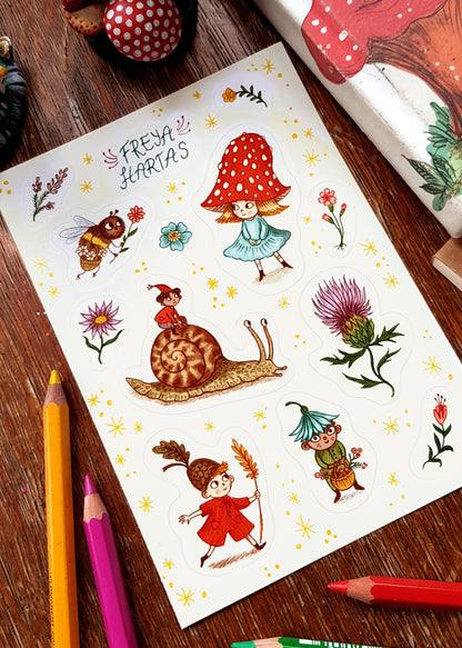 Flower Folk Sticker Sheet