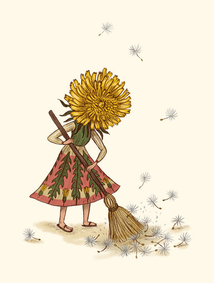 Dandelion Sweeper Print