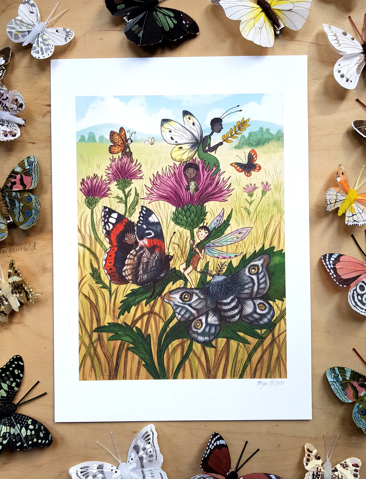 Thistle Fairies Print