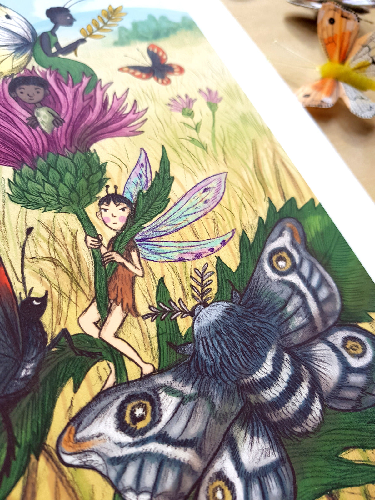 Thistle Fairies Print