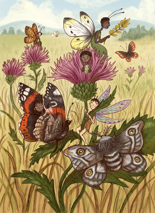 Thistle Fairies Print