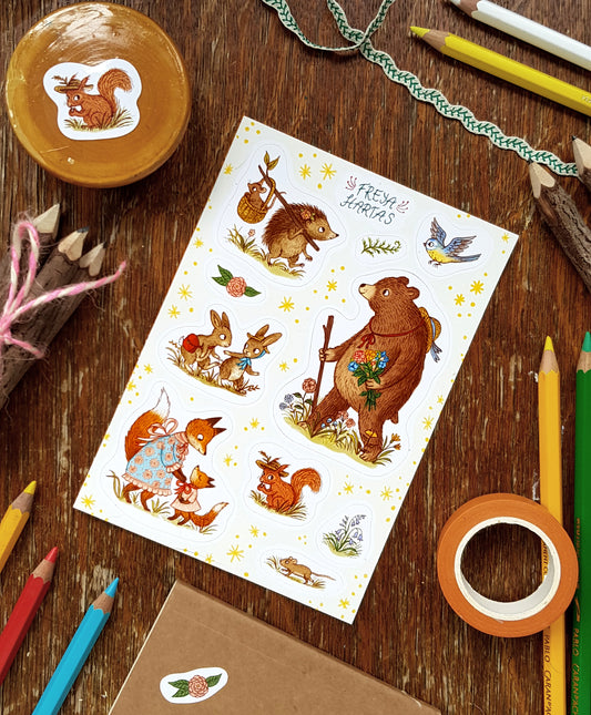 Woodland Animals Sticker Sheet