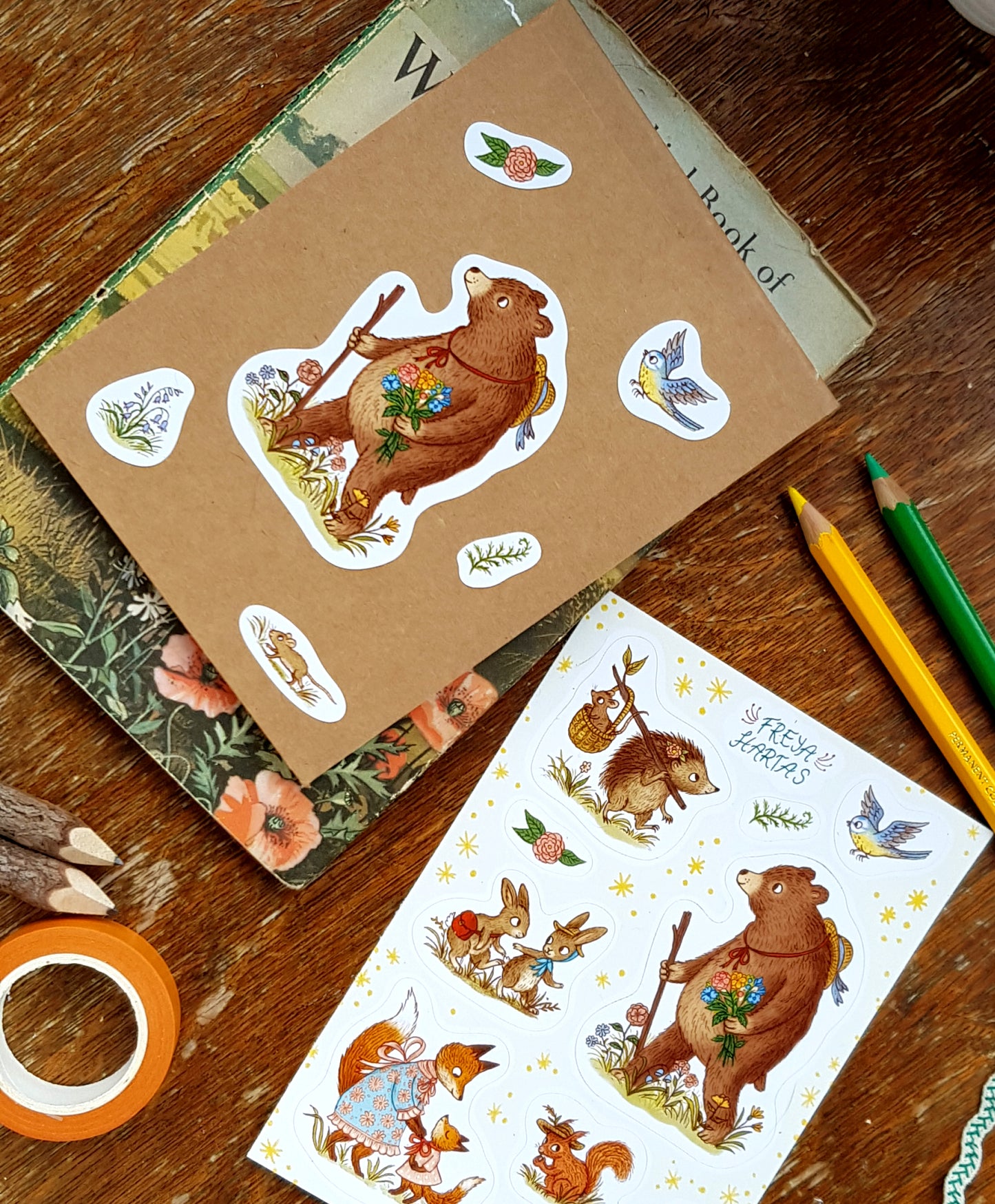 Woodland Animals Sticker Sheet