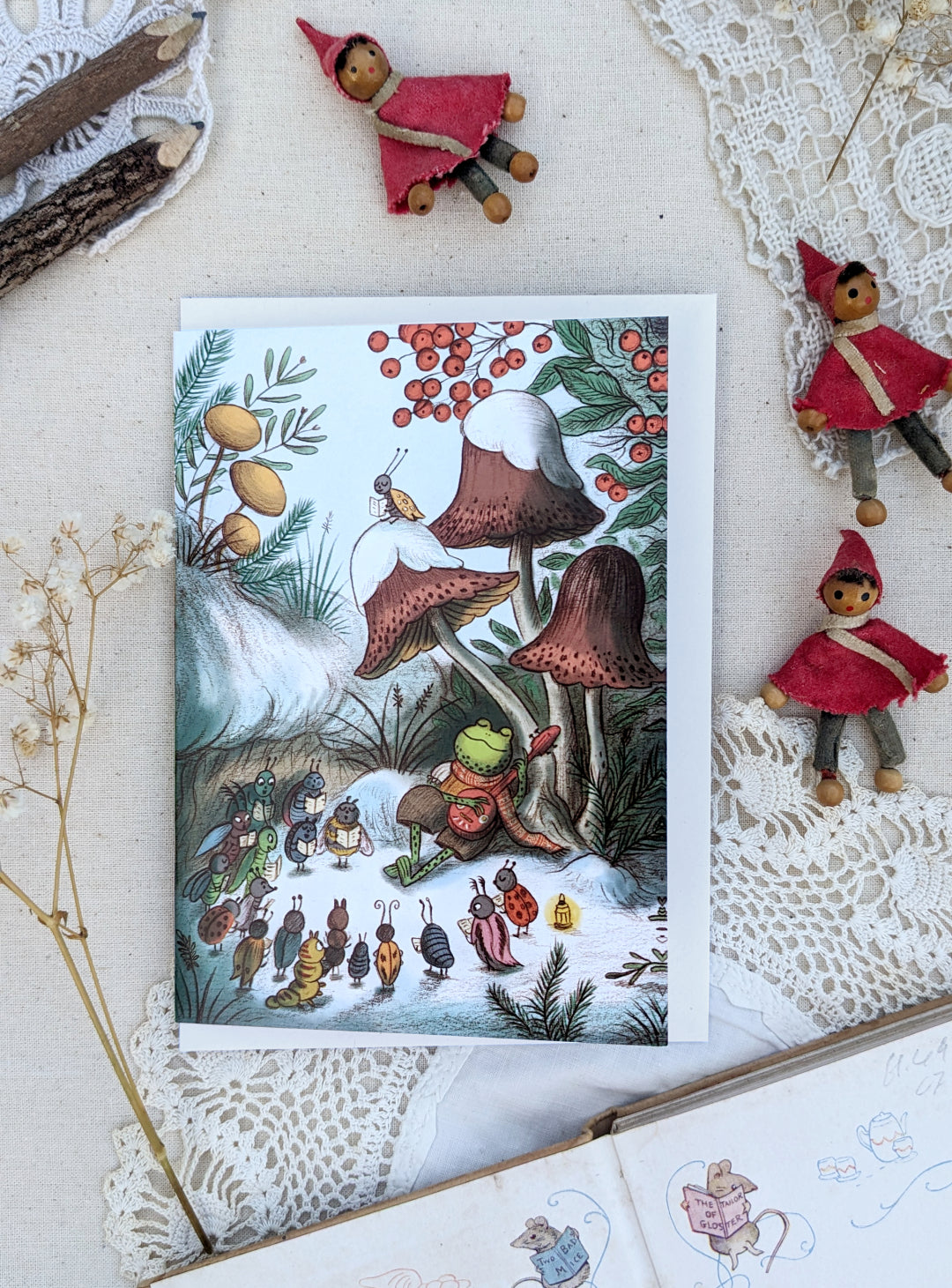 Pack of 6 Woodland Creatures Christmas Cards